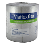 VIAFLEX CINTA AUTOADHESIVA ALUMINIO 15 CM - ROLLO 10 M2